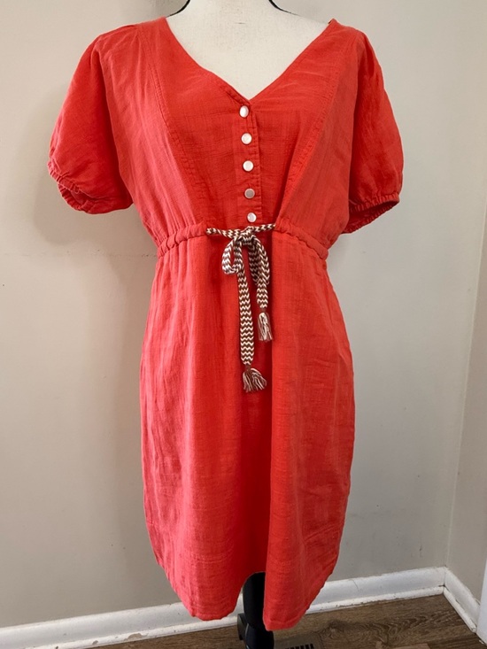 J. Crew Factory Dresses & Skirts - J. Crew Factory boho red V neck midi dress summer chic SZ 6
